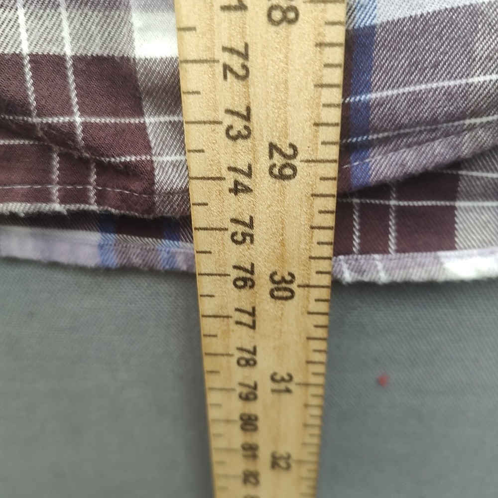 Johnny O Mens Multi-colored Plaid‎ Button Up shirt Long Sleeve Extra Large - Picture 8 of 14
